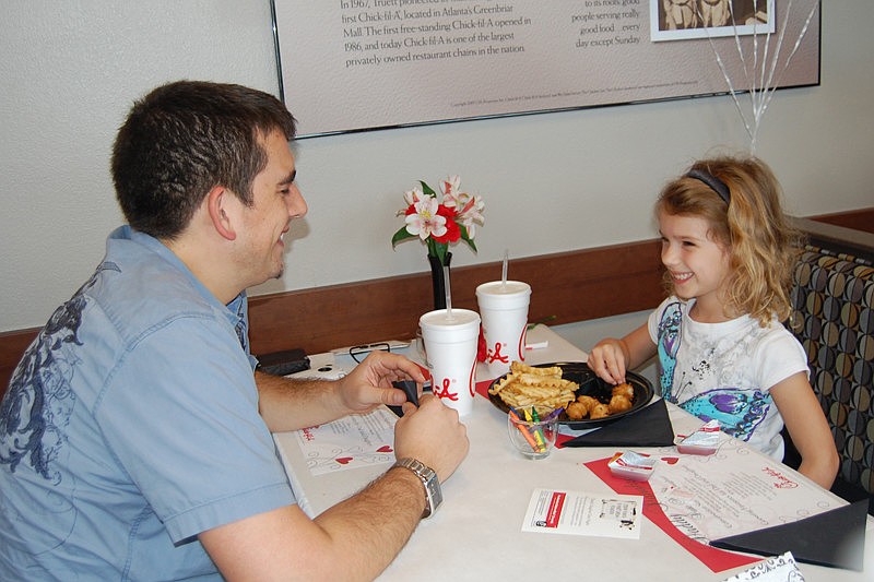 David and Kelsey Wilson were all smiles.