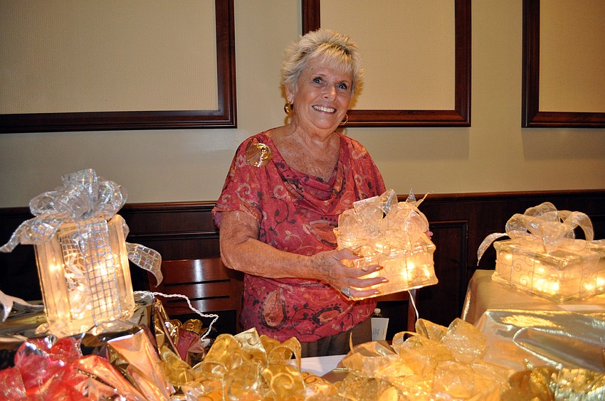 Lakewood Ranch Country Club resident Judy Gleason displayed her handmade light boxes.