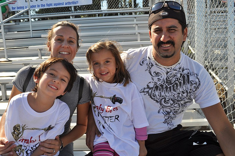 East County residents Lisiane and Abel Jimenez watched their children, Ariana and Andre, compete.