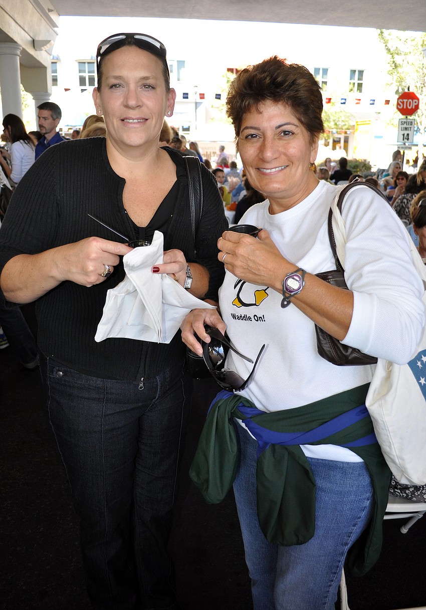 Lorna Hoyne and Margarita Fazioli both work at the Lakewood Ranch Medical Center.