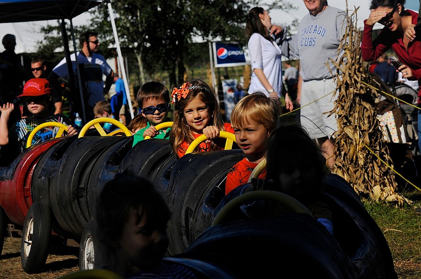 The train ride was one of the most popular attractions at this yearâ€™s Pumpkin Festival.
