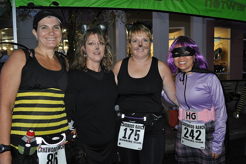 Lucy Hense, Leslie Bock, Mary Rodriguez and Ngan Gilkinson represented Clark Endurance Training.