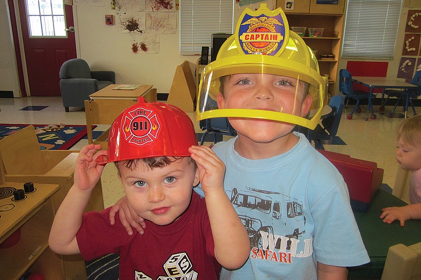 Chase and Drew Pintacuda both are thinking about becoming firefighters.