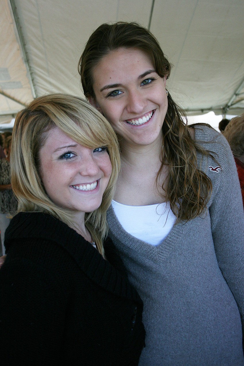 College students Summer Taylor and Sara Walser were visiting from Saint Leo University.