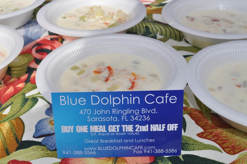 Blue Dolphin Cafe served up famous New England Clam Chowder.