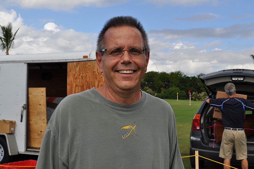 Kelly Karey serves Farro with goat cheese, cucumber, tomato and lemon vinagerette from Anna Maria Olive Oil Outpost