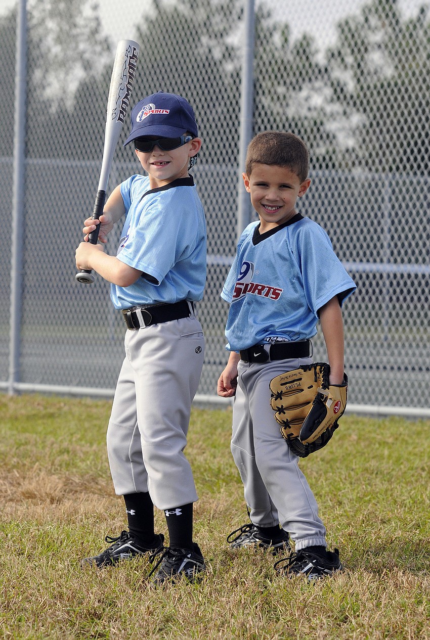 Six-year-old Jack Amorosi and William Bellmore, 5, are best friends and teammates.