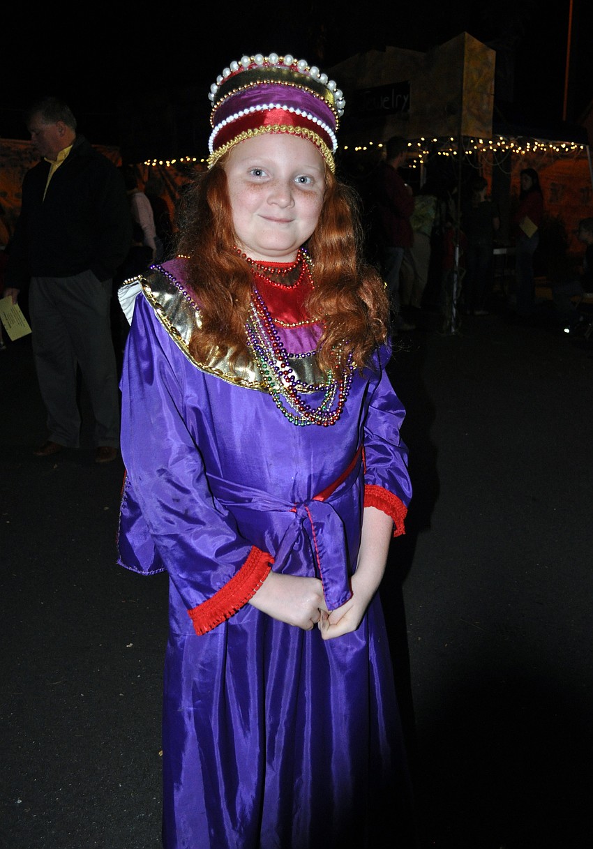 Eight-year-old Bethany Pennington portrayed the Queen of Sheba.