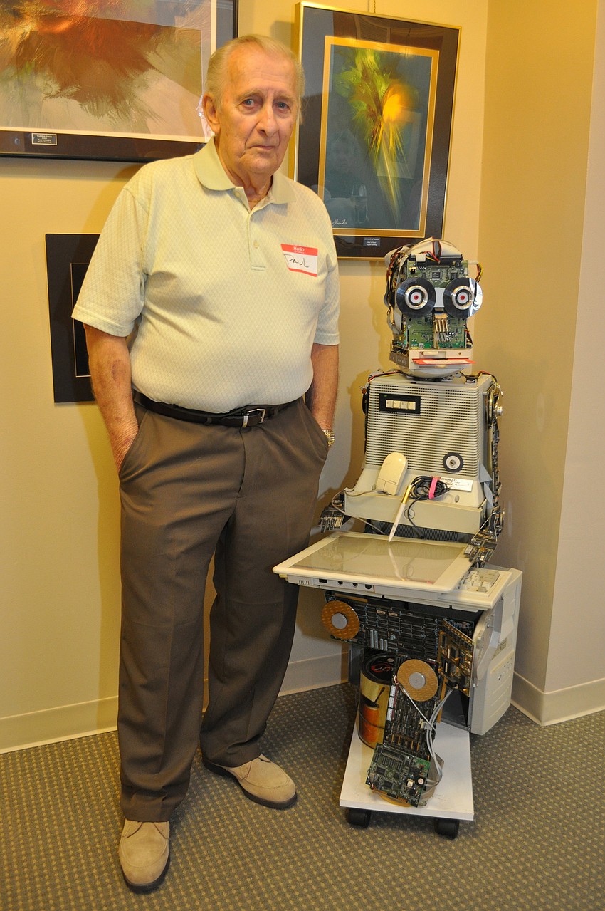 Digital Painter Paul Jtineant with his piece â€œSCSIâ€