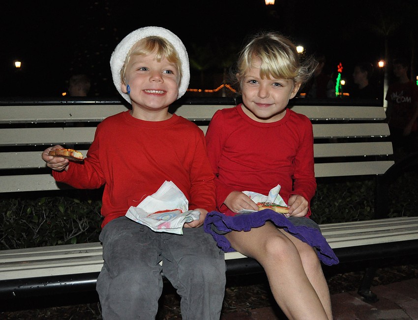 Three-year-old Remy DeVictor and his older sister Lucia, 6, couldnâ€™t wait to bite into their sugar cookies.