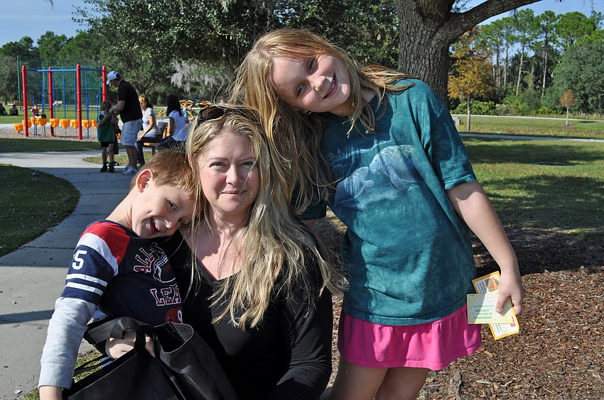 Lakewood Ranch resident Lesa Miller enjoyed spending the afternoon with her son Chance, 4, and daughter Grace, 9.