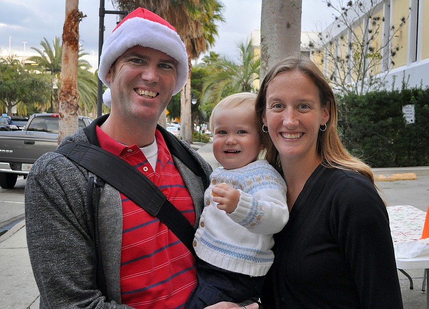 Simon, Liam, 2, and Amy Bates