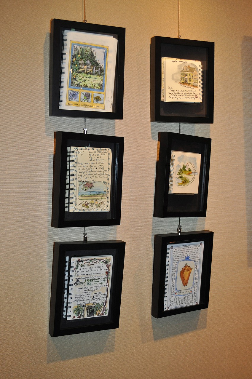 Travel journals she made on family vacations