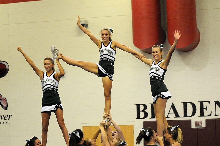 Sara Vaught, Alyssa Capawanna and Amber Proffitt helped Lakewood capture a second-place finish.