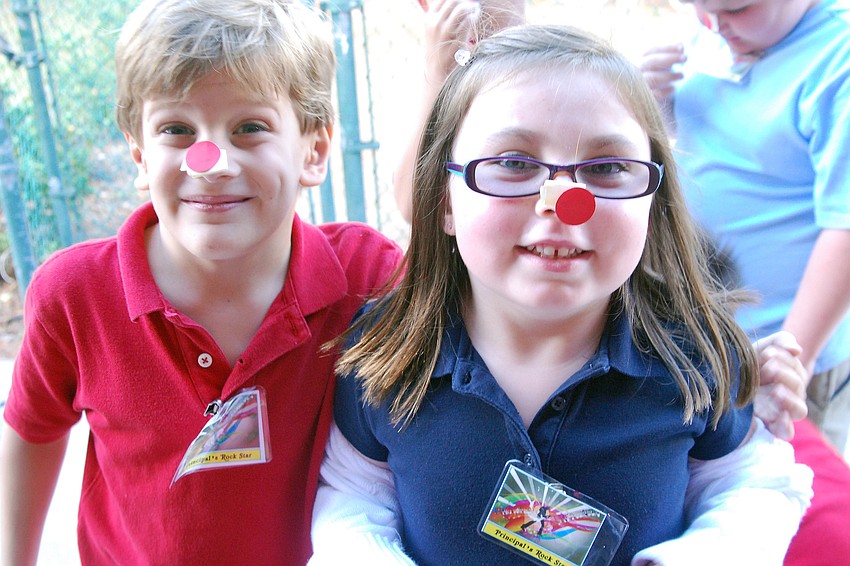 Alex denBoggende and Shelby McGrew both were in the Christmas spirit.