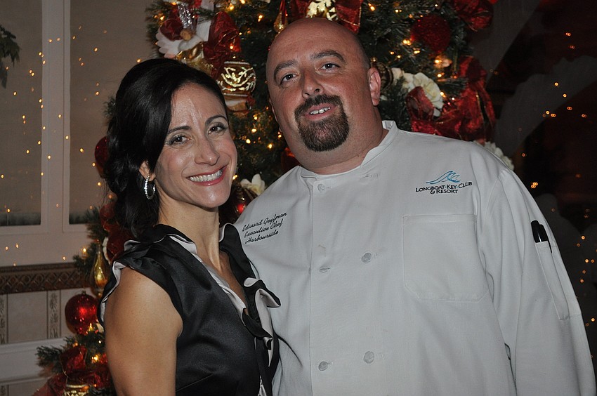 Event coordinator Cloe Drapkin with Executive Chef Edward Geyfman