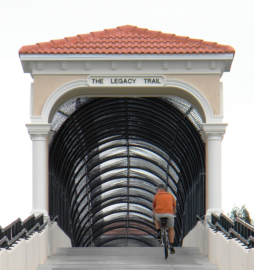 The county celebrated the completion of the last phase of the Legacy Trail.