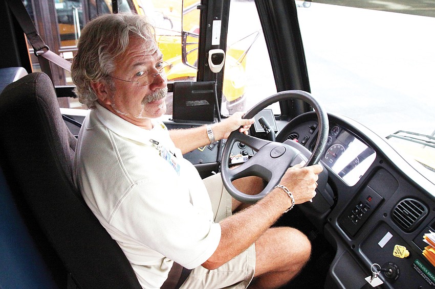 Max Bedwell has spent six years driving school buses for the Sarasota County School District. 