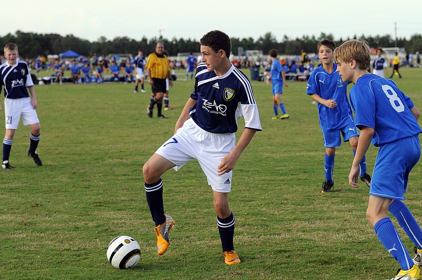 Thirteen-year-old Ari Rosenberg plays for the Brandon Flames.