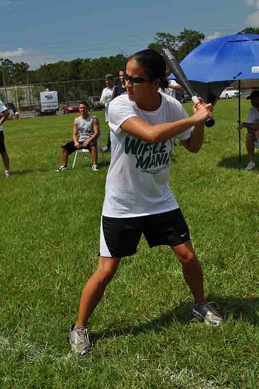 Marly Nguyen swung as hard as she could.