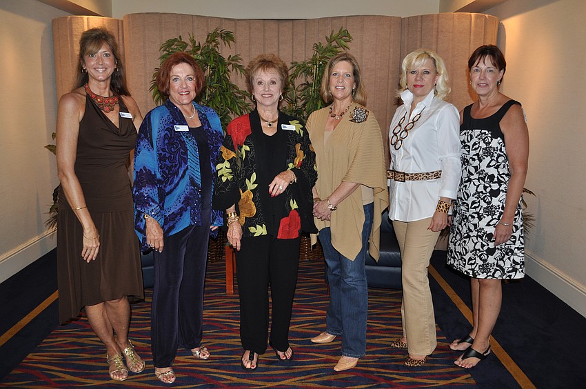 Fashion Shows Chairman Rene Brooks, Show Coordinator Rebecca Taylor, Show Coordinator Karen Gallagher, Chicoâ€™s at St. Armands Store Manager Sue Carte, Chicoâ€™s at St. Armands employee Tatyna Pogorel, Soma at St. Armands Manager Cindi Jackson.