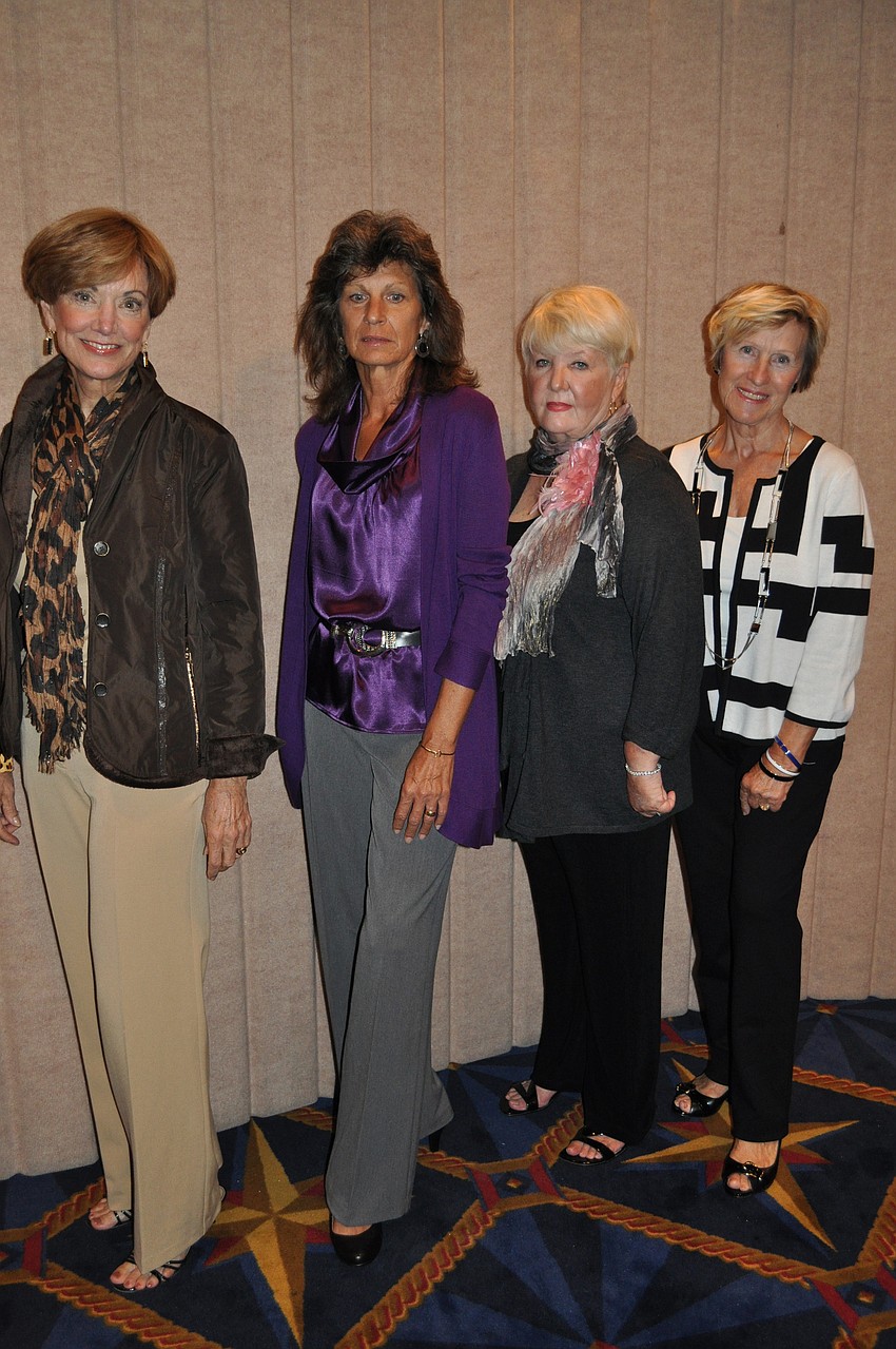Karin Jones, Kathy Scott, Jeri Cushman and Erica Juaquim in Chicoâ€™s.