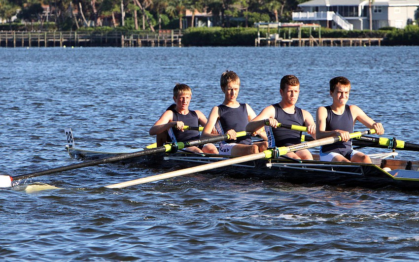 Berkeley Prep BC B came in seventh in the Mens HS 4+.