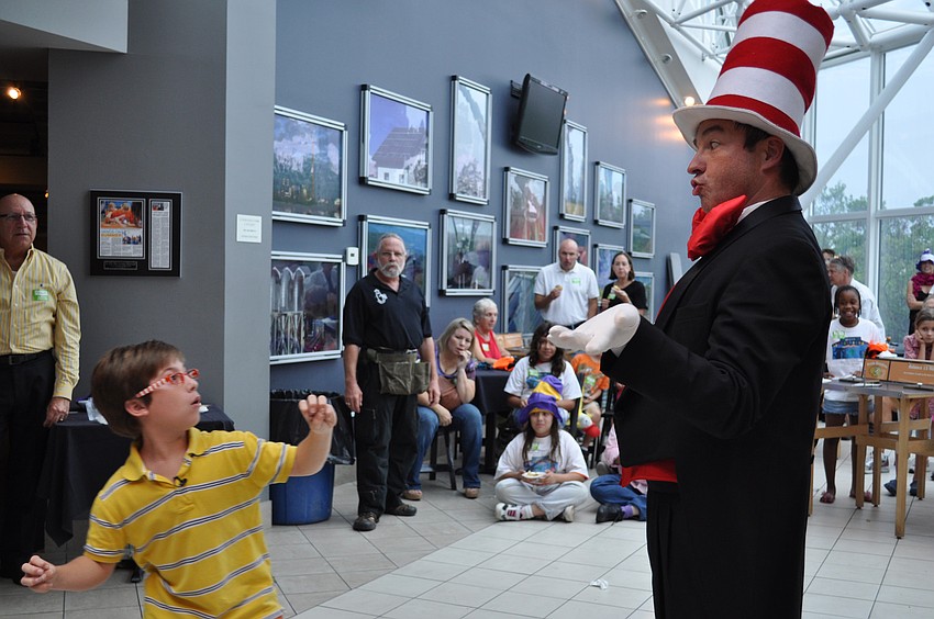 Stevie Romero as JoJo and Chip Fisher as The Cat in the Hat performing the song â€œAll the Things You Can Think.â€