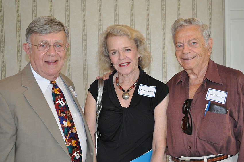 President Murray Blueglass, Director of Public Relations for Planned Parenthood of Southwest and Central Florida Wendy Grassi and former President Marvin Morse.