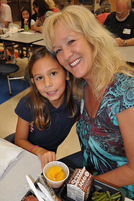 Morgan Aberg with her grandmother, Nancy Aberg.