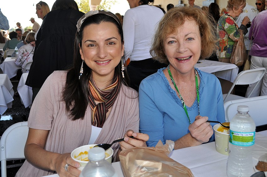 Jessica Nuncio and Jill Boyd met for the first time at the event.