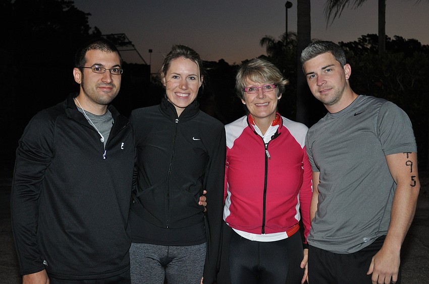 Joe Drass and Steffani Drass with Team Ziivaa and Jennifer Mumford Brady and Dan Dugas with Team Robrady