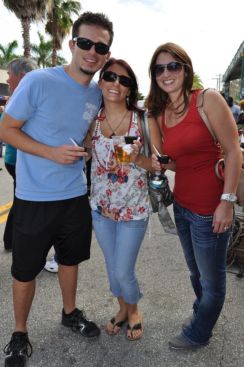 Mike and Michelle Harmon with Donna Polito