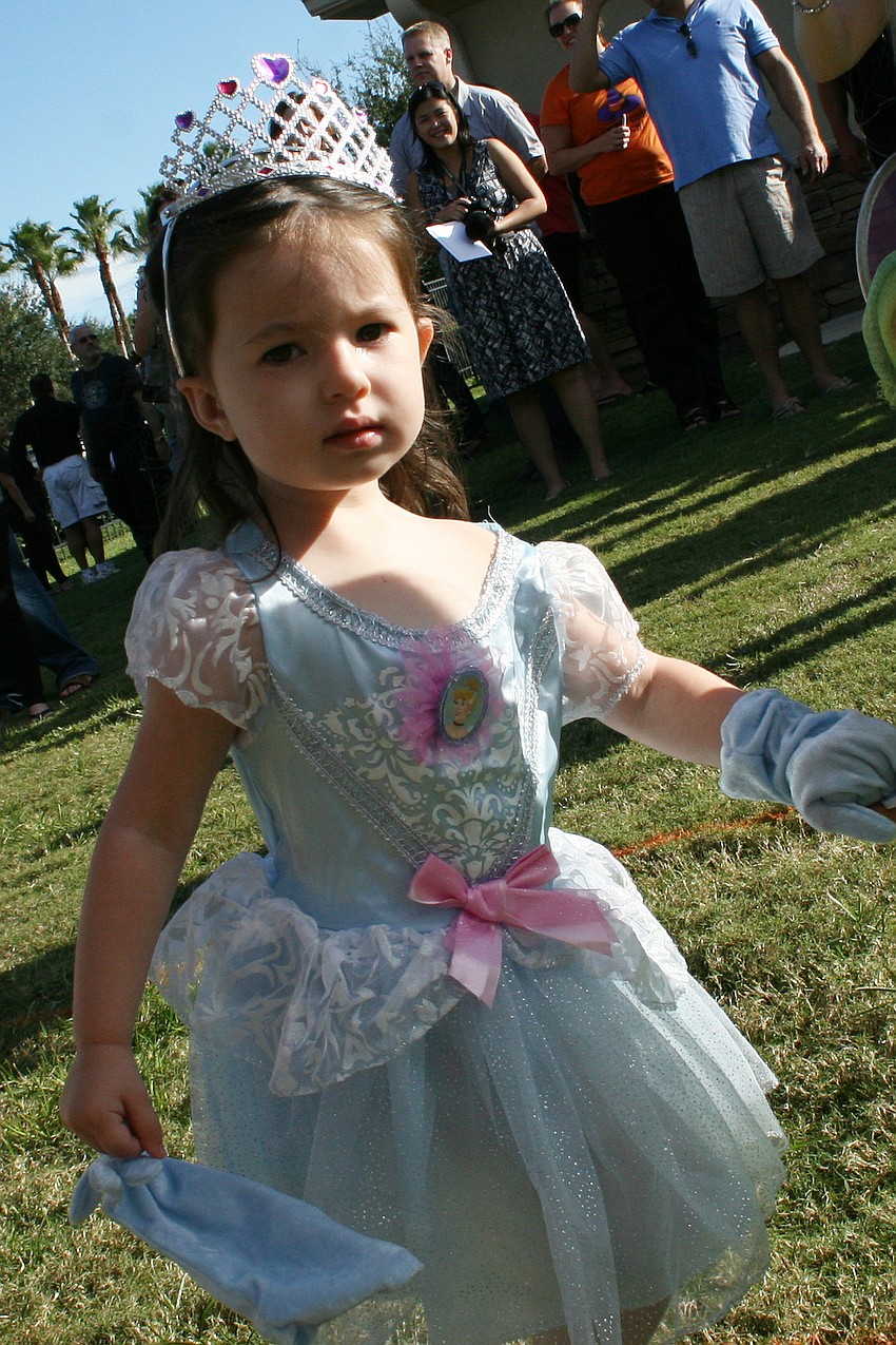 Alexandra Stavola marched around like royalty during the parade.