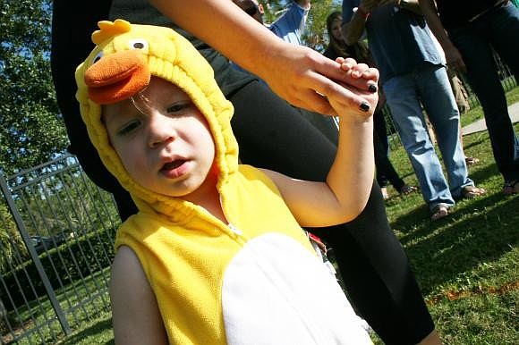 Robert Kuhnert had a 'quacktastic' time at the Primrose Parade of Costumes. Photo by Mike Eng.