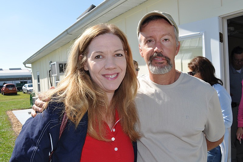 Darlene and Scott Williams came out to support the rescue.