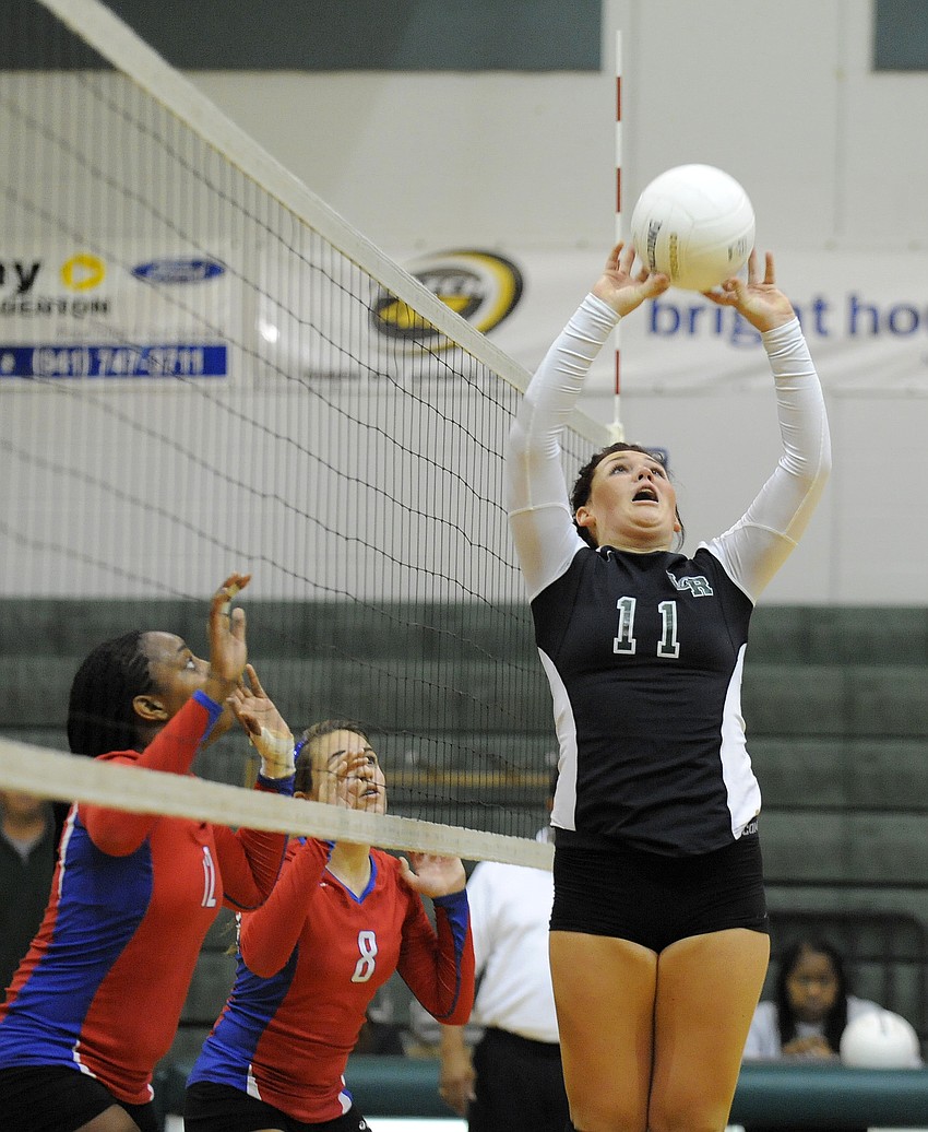 Sophomore setter Ali Milbourn notched 22 assists during Lakewood Ranchâ€™s regional quarterfinal victory.