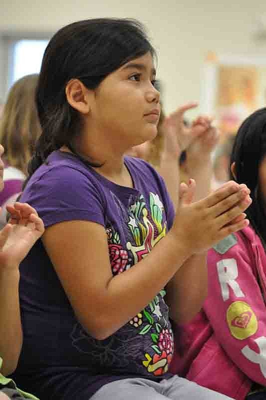 Elena Martinez enjoyed hearing from veterans.