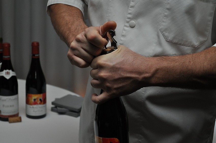 The wine was uncorked at exactly 6 p.m. on Longboat, which was midnight in France.