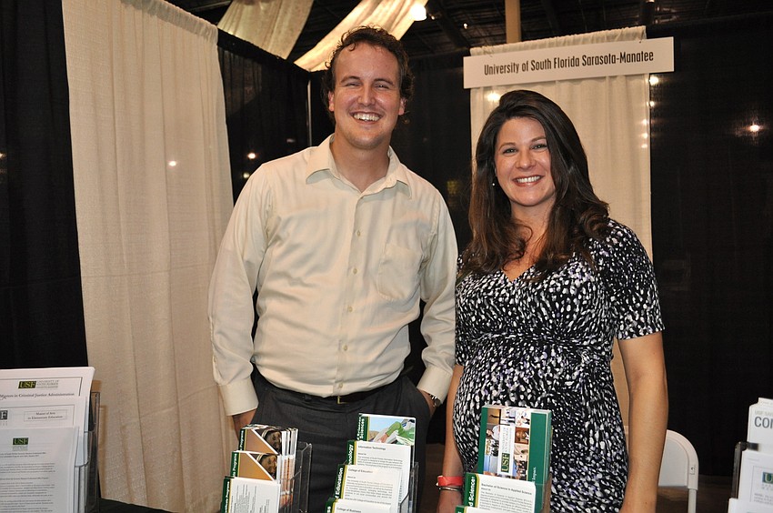 Sean Grosso and Julie Lazaris with University of South Florida Sarasota-Manatee