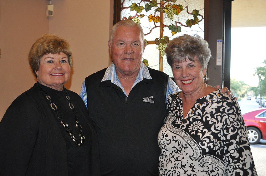 Mary Roca who typically worships at St. Mary, Star of the Sea, Catholic Church with John and Katherine Nothacker who typically worship at Longboat Island Chapel