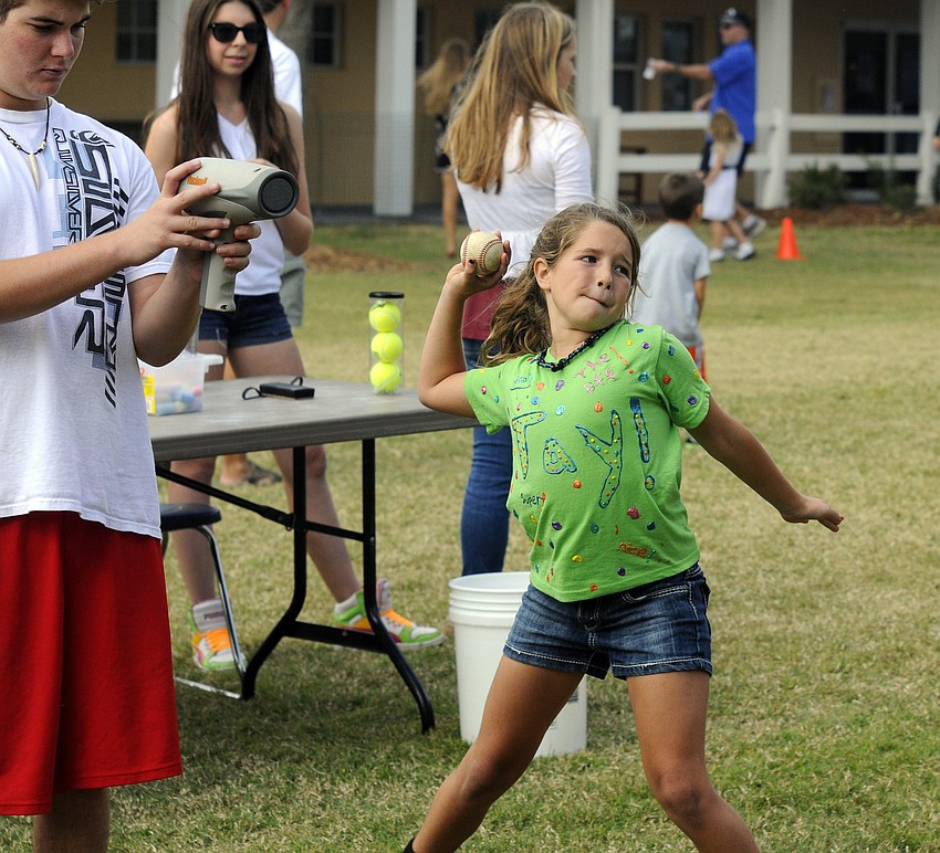 Ten-year-old Taylor Radigan threw a 41 mph fastball.