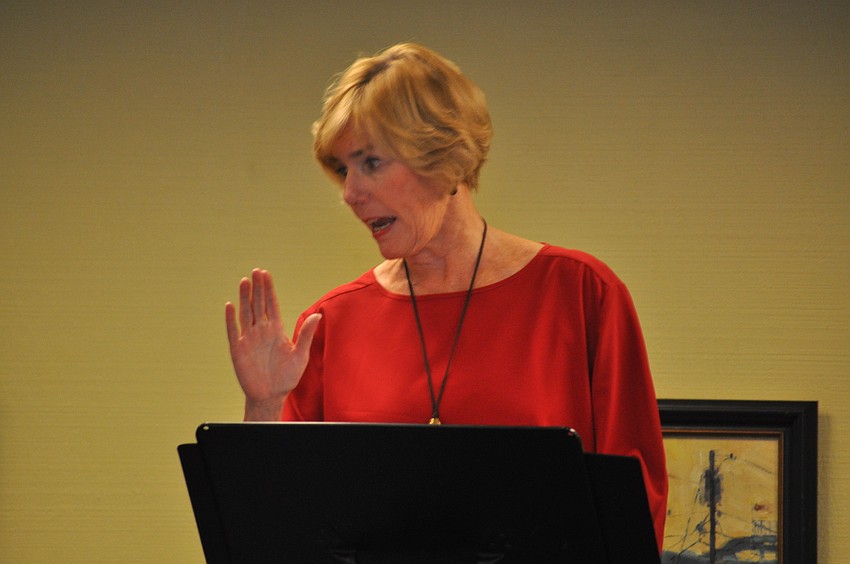 Linda MacCluggage reading 