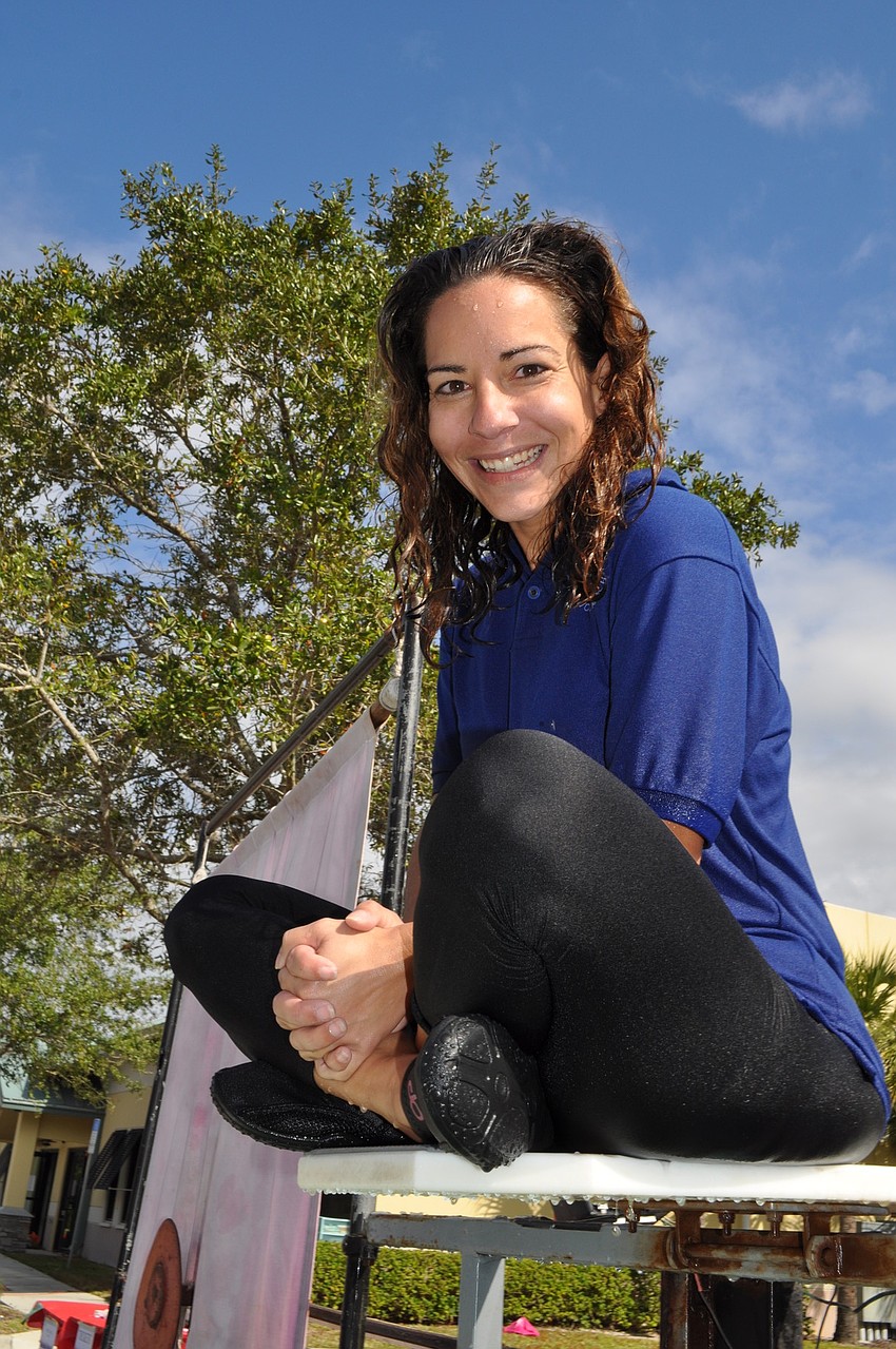 Imagine teacher Niki Brunke braved the dunk tank.