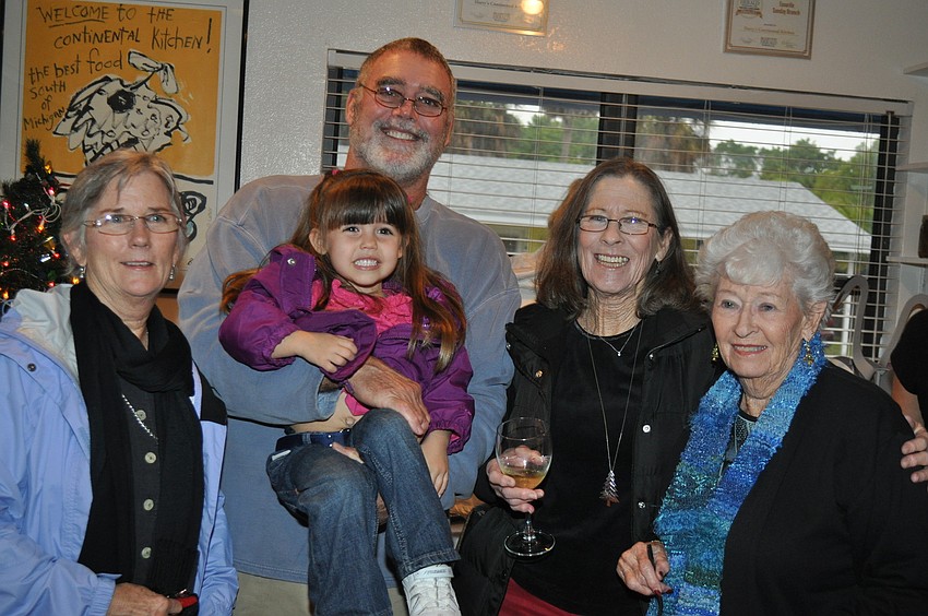 Patty Sheridan and Tom Mayers with Carol, Kathy and Betty Sheridan