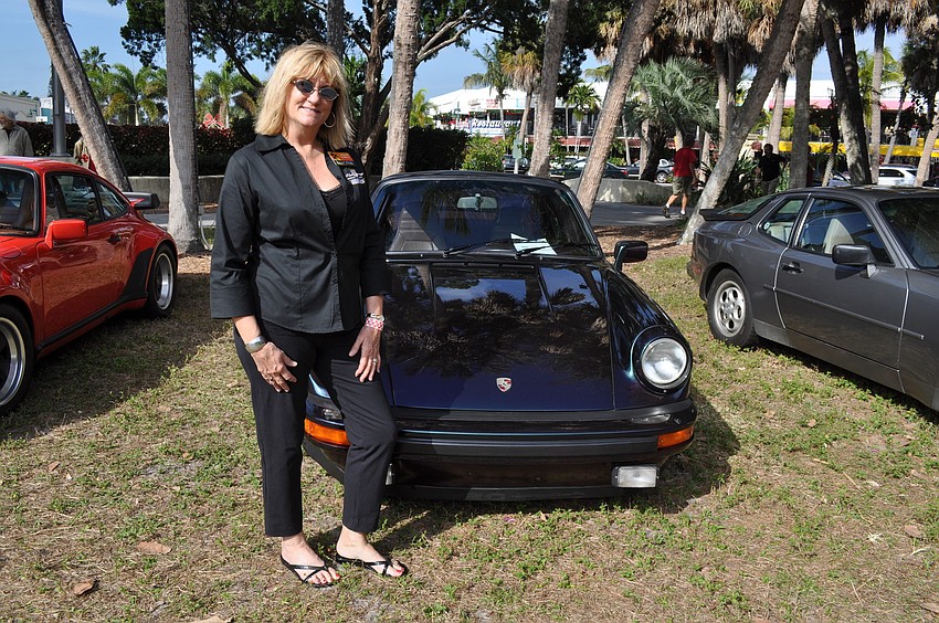 Kristin Elwell with her Porsche