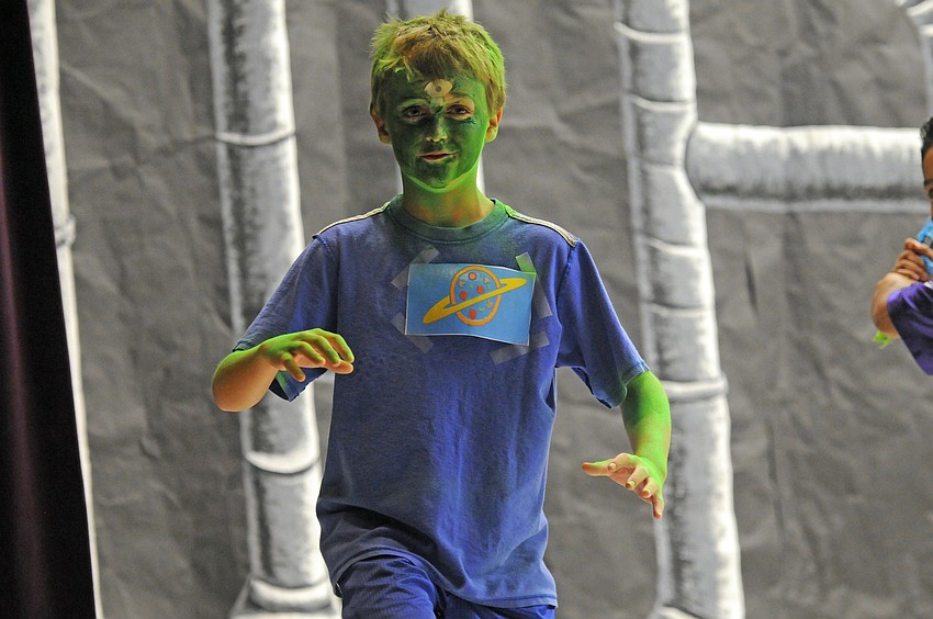 Ten-year-old Matt Gelorme had the audience laughing hysterically.