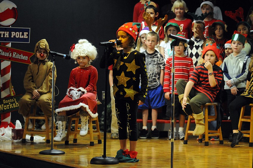 Six-year-old Maddylin Dodson played the role of Starbright, who was one of the astronomer elves.