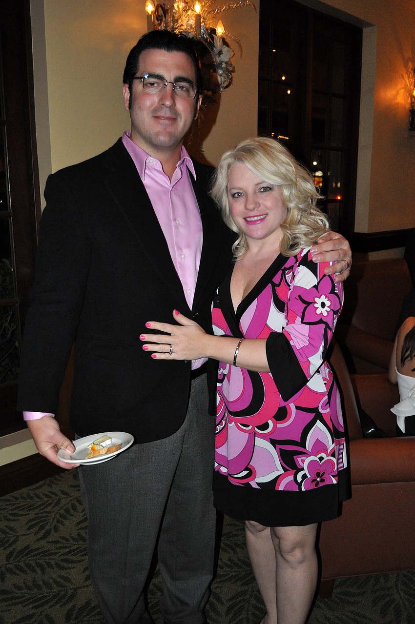 Jeffrey and Alicia Layton enjoyed socializing with other business professionals.
