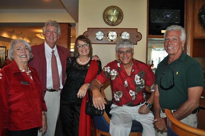 Marilyn Powell, Al and Patti Lowe, New rear Commodore Dave Powell and Commodore Bob Baime